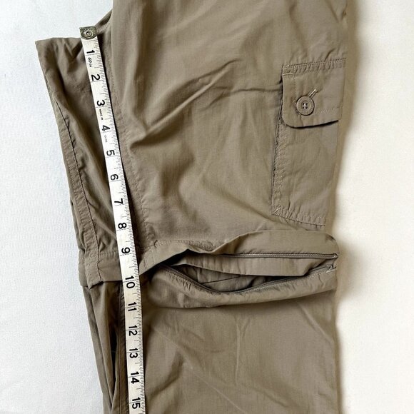The North Face Woman 12 Nylon Zipper Convertible Pants/Shorts Hiking Fishing - Picture 9 of 10